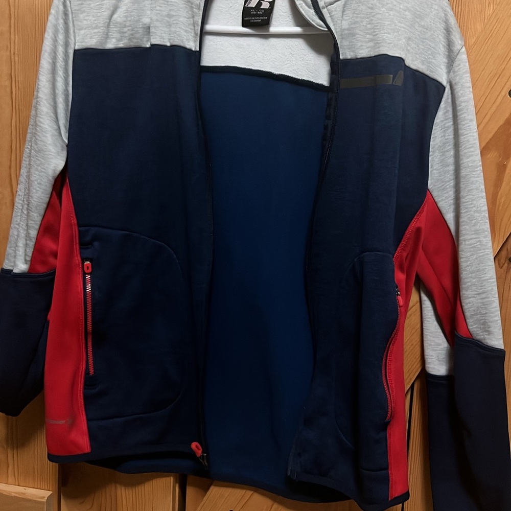 Russell Athletic Kids Jacket - Gray, Navy, Red